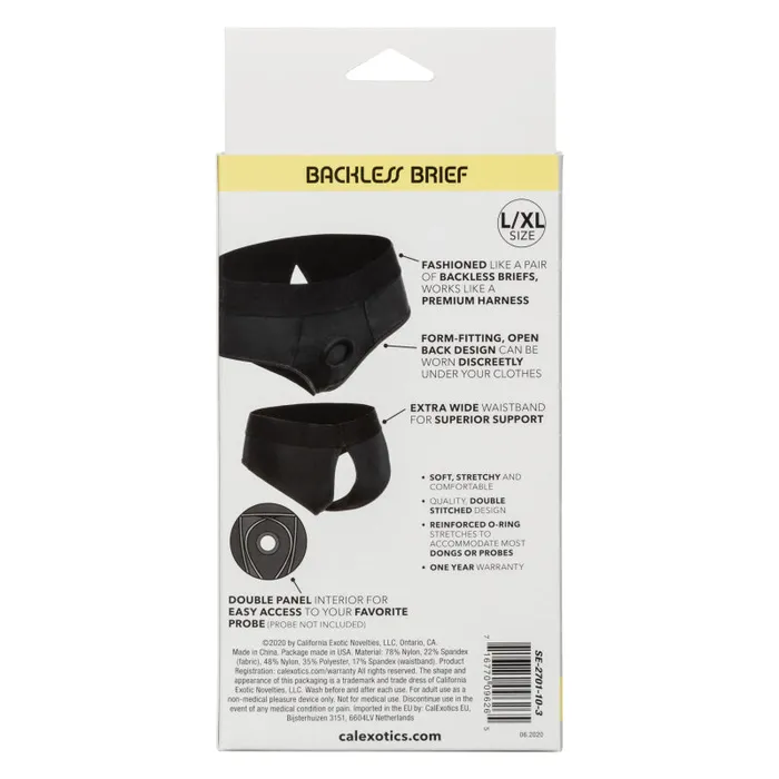 Calexotics Anal | Boundless Backless Brief - L/xl - Black Calexotics Anal | Boundless Backless Brief - L/xl - Black