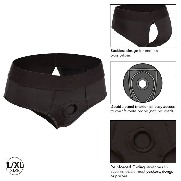 Calexotics Anal | Boundless Backless Brief - L/xl - Black Calexotics Anal | Boundless Backless Brief - L/xl - Black