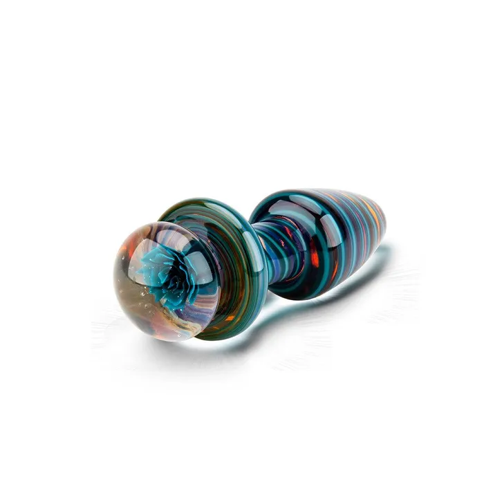 Gls Anal Candy Stripe Artisanal Butt Plug