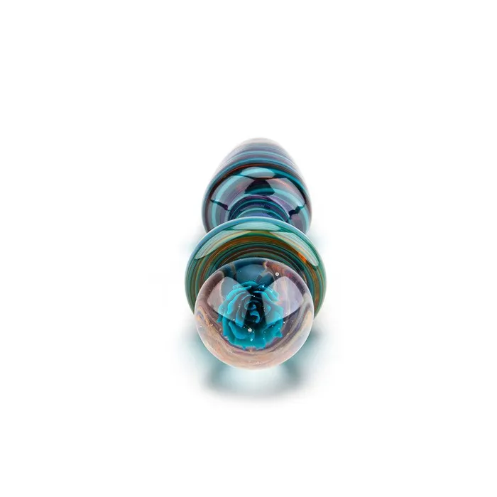 Gls Anal Candy Stripe Artisanal Butt Plug