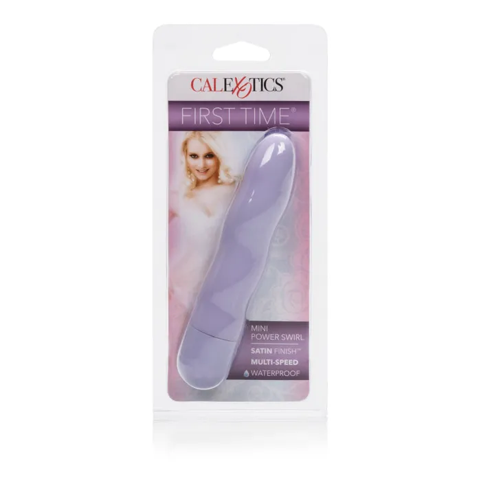 Vibrators CalExotics First Time Mini Power Swirl Purple Vibrators CalExotics First Time Mini Power Swirl Purple