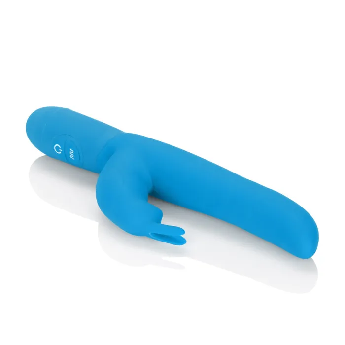 Vibrators CalExotics Posh 10Function Silicone Bounding Bunny Blue Vibrators CalExotics Posh 10Function Silicone Bounding Bunny Blue