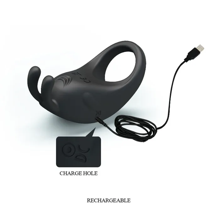 Pretty Love Vibrators Pretty Love Rabbit Vibrator Black