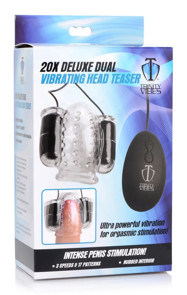 Female Sex Toys Deluxe Dual Vibrating Head Teaser XR Brands