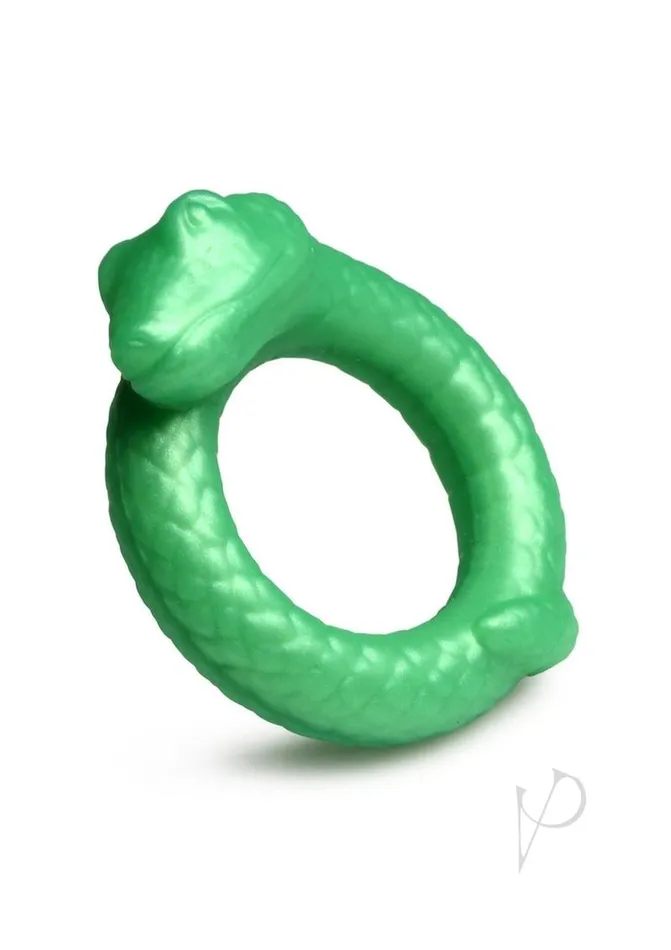 Male Sex Toys Creature Cocks Creature Cocks Serpentine Silicone Cock Ring Green