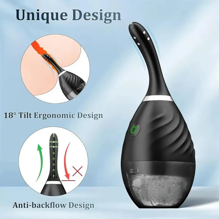 Remote Control Reusable Anal Douche Bottle for Colon Cleanse Men Adorime Male Sex Toys
