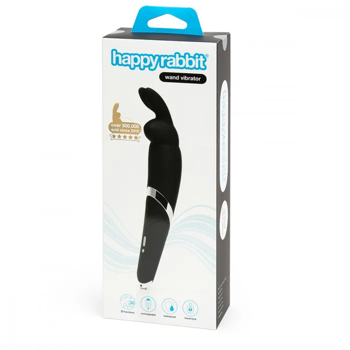 Bunny Shoppe Vibrators Happy Rabbit Wand Vibrator in Black