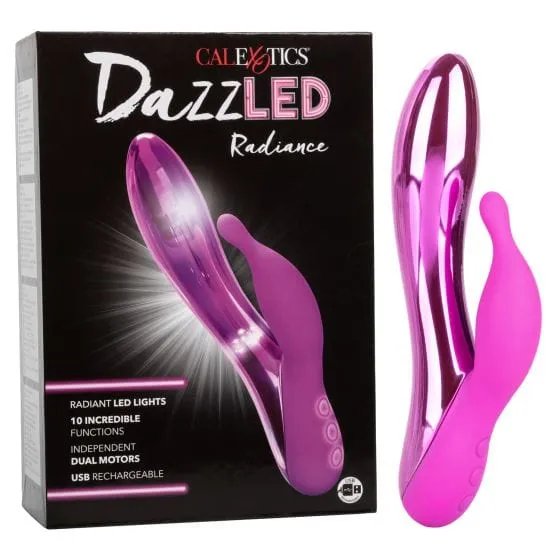 Vibrators CALEXOTICS Calexotics DazzLED Radiance Rabbit Vibe Pink