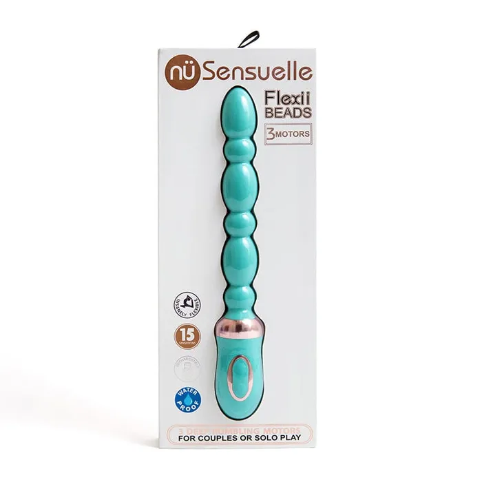 Vibrators Nu Sensuelle Flexii Beads Electric Blue N Sensuelle